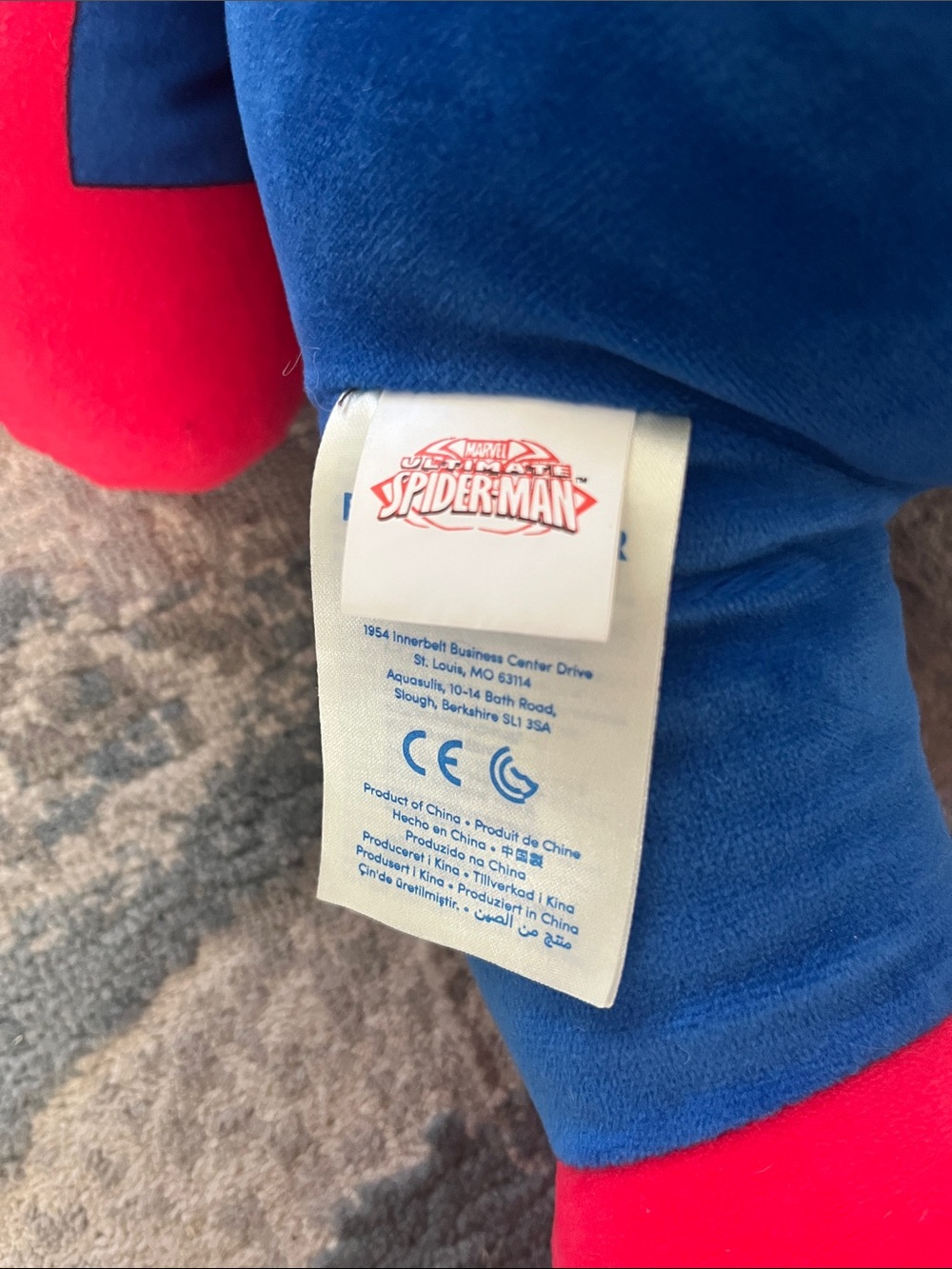 Build-A-Bear Spider Hero Teddy in Red and Blue - Picture 6 of 6